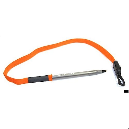 Ty-Flot Lanyard for Pen/Pencil, Orange, PK100 BNCLP1OR