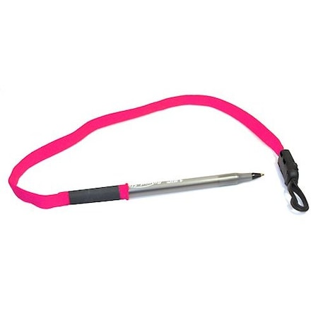 Ty-Flot Lanyard for Pen/Pencil, Pink, PK100 BNCLP1PK