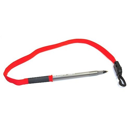 Ty-Flot Lanyard for Pen/Pencil, Red, PK100 BNCLP1RD