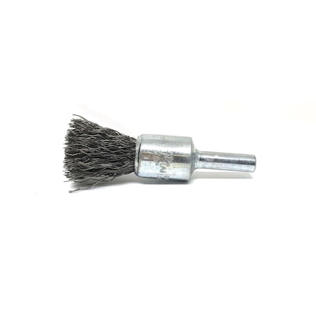 Brush Research BNS414 Solid End Brush. .500" Dia., .014CS, .875" Trim Length, .250" Shank Diameter BNS414