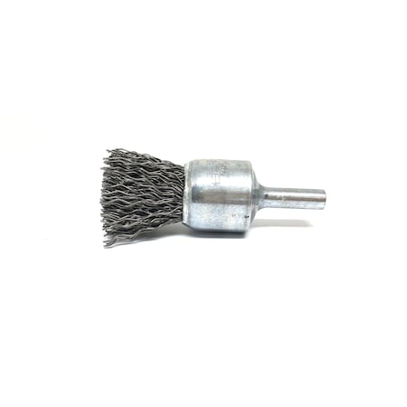 Brush Research BNS6S06 Solid End Brush. .750" Dia., .006SS, .875" Trim Length, .250" Shank Diameter BNS6S06