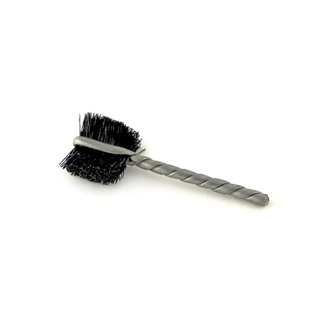 Brush Research BN49 Curved Handle Scratch Brush, Nylon, 4X19, 1" Trim, 13.75" OAL BN49