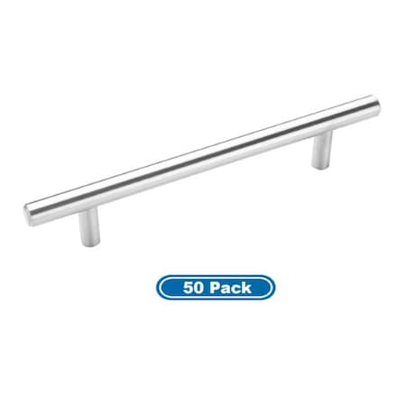 Amerock CTC Carbon Steel Bar Cab Pull Sterling Nickel 5-1/16" (128 mm) BP19541CSG9-50PACK