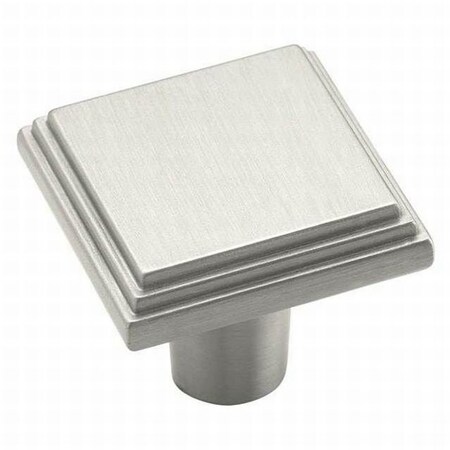 Amerock BP26117G10 1-1/16" (27 mm) Manor Cab Knob Satin Nickel Finish BP26117G10