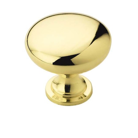 Amerock BP530053-10PACK 1-1/4" (32 mm) Diameter Value Cab Knob Bright Brass BP530053-10PACK