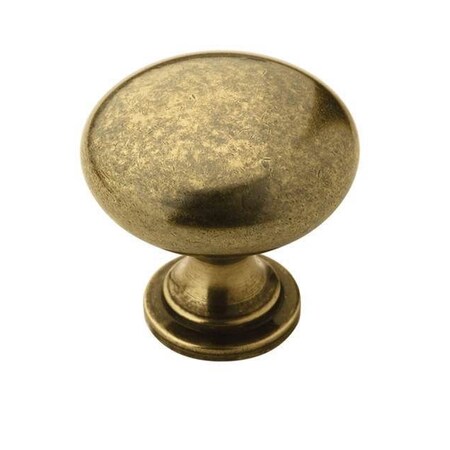 Amerock BP53005BB-25PACK 1-1/4" (32 mm) Value Cab Knob Burnished Brass BP53005BB-25PACK