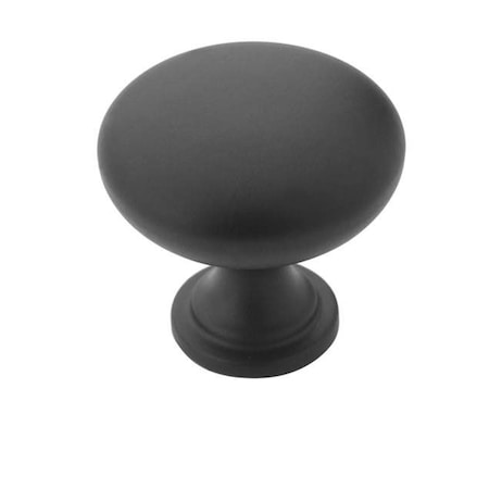 Amerock BP53005FB-25PACK 1-1/4" (32 mm) Diameter Value Cab Knob Flat Black BP53005FB-25PACK