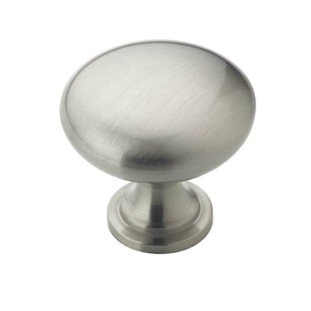 Amerock BP53005G10-8PACK Pack of 8 1-1/4" (32 mm) Value Cab Knob Satin Nickel BP53005G10-8PACK