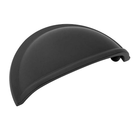 Amerock BP53010FB-5PACK Pack of 5 3" (76 mm) CTC Cab Cup Pull Flat Black BP53010FB-5PACK