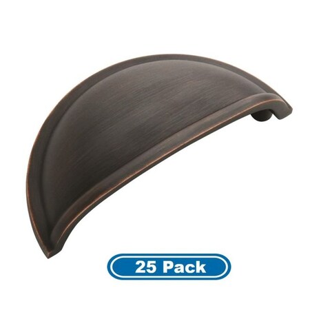 Amerock BP53010ORB-25PACK Pack of 25 3" (76 mm) CTC Allison Cab Cup Pull ORB BP53010ORB-25PACK