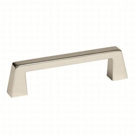 Amerock BP55276PN 3-3/4" (96 mm) CTC Blackrock Cab Pull Bright Nickel Finish BP55276PN