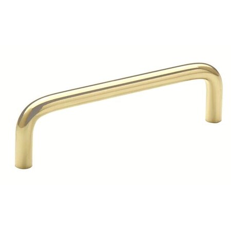 Amerock BP76313CS3 3-3/4" (96 mm) CTC Allison Value Cab Pull Bright Brass BP76313CS3