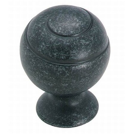 Amerock BP9338WID 1-1/8" (29 mm) Diameter Swirl'Z Cab Knob Wrought Iron Dark BP9338WID