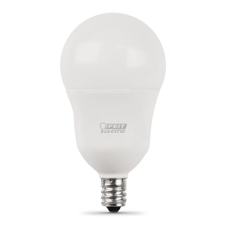 Feit Electric bulb, LED, Dimmable, A15, Cl, PK48 BPA1540927CAFIL2RP24