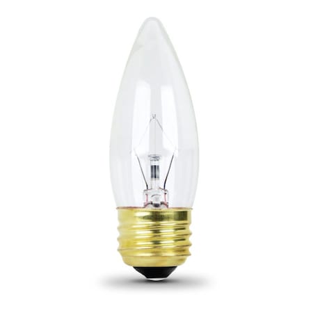 Feit Electric Light bulb, LED, Deco Chndlr, Trpd, PK48 BPCTC40950CAFIL2RP24