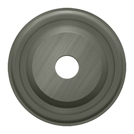 Deltana Base Plate For Knobs, 1" Diameter Antique Nickel BPRC100U15A