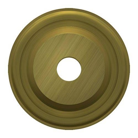Deltana Base Plate For Knobs, 1" Diameter Antique Brass BPRC100U5