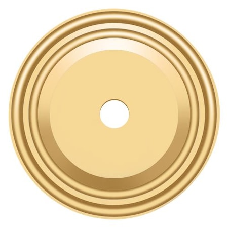 Deltana Base Plate For Knobs, 1-1/2" Diameter Lifetime Brass BPRC150CR003
