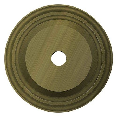 Deltana Base Plate For Knobs, 1-1/2" Diameter Antique Brass BPRC150U5