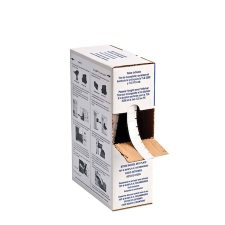 Brady Pre-Cut Label Stock Roll, White, Gloss BM-7-423