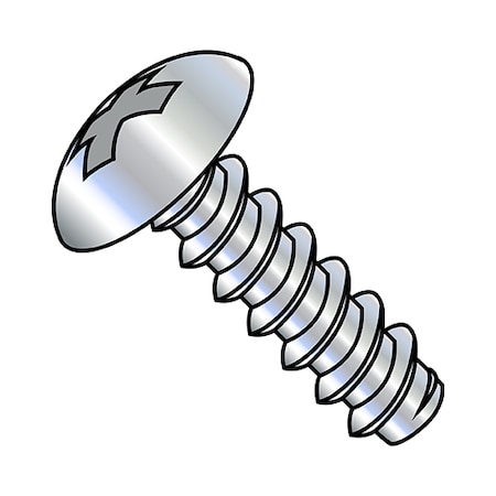 Zoro Select #10-16 x 1" Steel Self Drilling Screws, Truss Head Type, Phillips Drive Type, 4000 PK 1016BPT