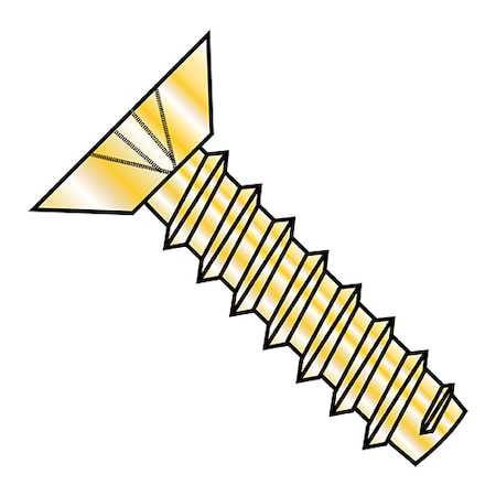Zoro Select Sheet Metal Screw, #8-18 x 3/8 in, Zinc Plated Steel Flat Head Phillips Drive, 10000 PK 0806BPUY