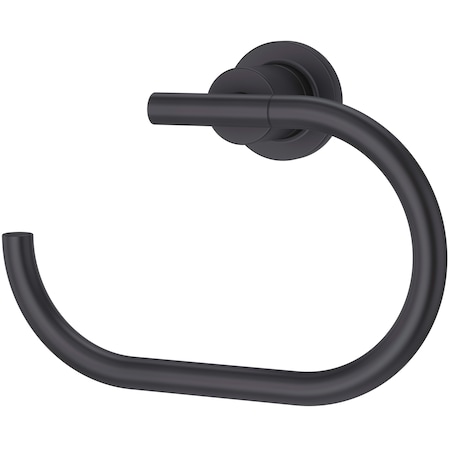 Pfister Contempra Towel Ring, Matte Black BRB-NC1B