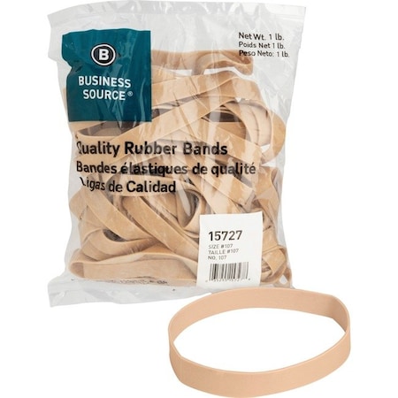 Business Source Rubberbands, Size 107, 1Lb, PK40 15727