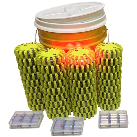 Powerflare Bucket, 36, Red Lt, Ylw Shell BUCKET36-R-Y