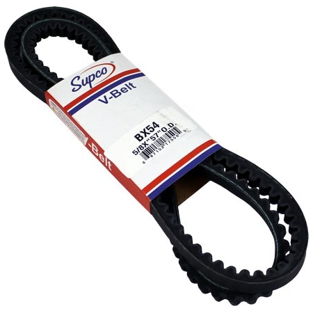 Supco Molded Cogged V Belt, BX54 BX54