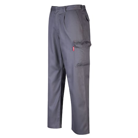 Portwest Flame Resistant Pants, 5XL, Gray, Bizweld BZ31