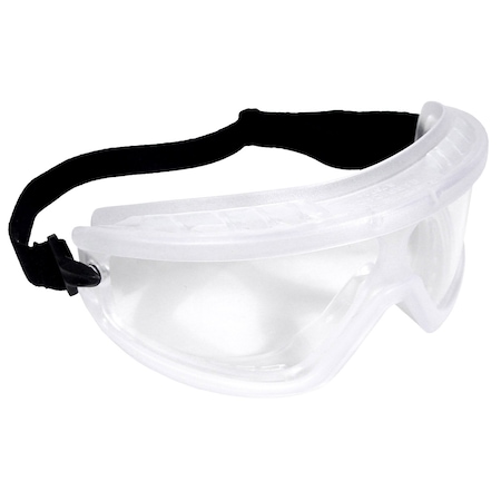 Radians Impact Resistant Safety Goggles, Clear Anti-Fog Lens, Barricade Series, 10PK BG1-11