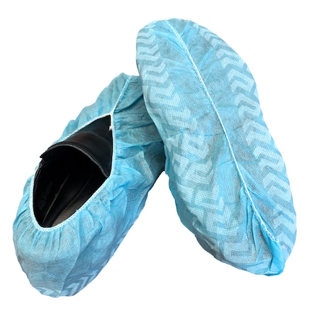 Bee-Safe Disposable Shoe Covers, Polypropylene, Blue, Slip Resistant Sole: Yes , L GAH-SP-NS-LG