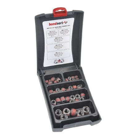 Bondsert Thread Repair Kit, Self Locking Thread Inserts, M12-1.75 3320-WK1