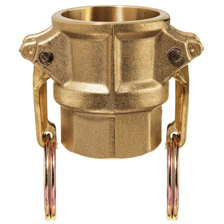 Usa Industrials Cam and Groove Fitting, Brass, D, 1" Coupler x 1" Female NPT BULK-CGF-212