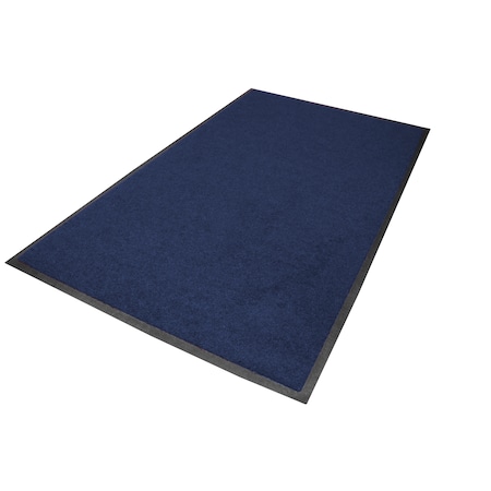 M A Matting Brush Hog Mat, Navy 3' x 5', Smooth Backing 395235170