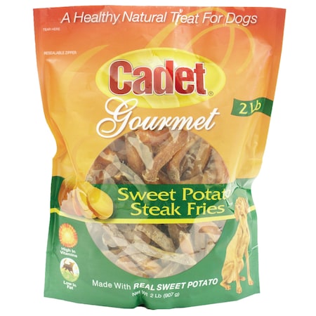 Cadet Sweet Potato Steak Fries Treats 2Lbs C01387
