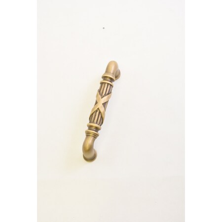 Brass Accents Ribbon and Reed Pull, 6-7/8" C05-P7290-609