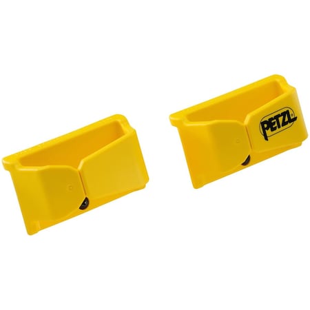 Petzl Lanyard Connector Holders, 2, Yellow, PR C088AA00
