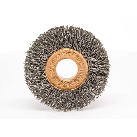 Brush Research C11208B 1-1/2" Dia. Copper Center Wheel, .008 CS, 3/8 Arbor Hole, .375 Trim, .250 Face Width C11208B