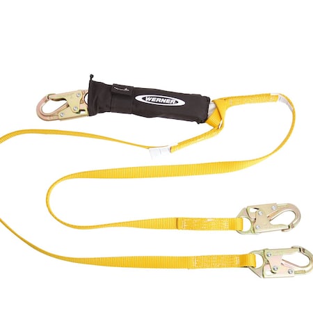 Werner DeCoil Twinleg Lanyard (1" web, Snaphook) C411120