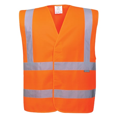 Portwest Hi-Vis Safety Vest S/M Class 2 , Hook & Loop C470