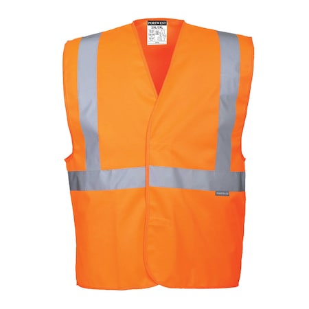 Portwest Hi-Vis Safety Vest Small/Medium Class 2 , Hook and Loop C472