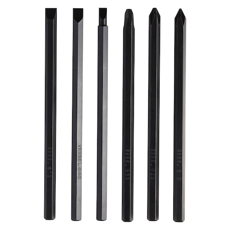 Vessel Insert Bit 1/4" Hex, 6Pc. Set, Manual, PK6 C50MIXP6