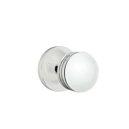 EMTEK Concealed Fastener Disk Rosette Passage Set with Matching Finish Bern Knob - Choice of 6 Finishes - C5109BNUS26 - Polished Chrome (US26)