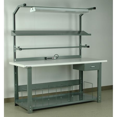 Stackbin Workbenches, 72" W, 1000 lb. C7230BDN