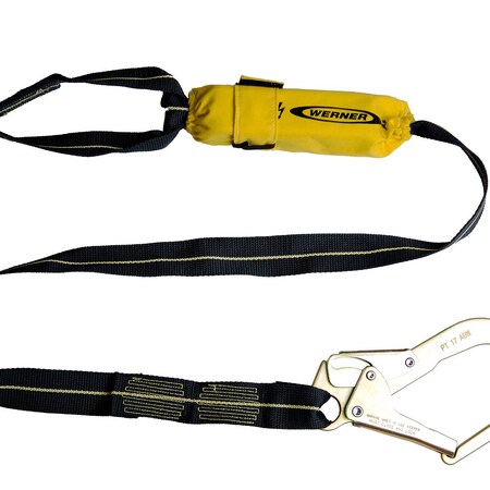 Werner Arc Flash Lanyard SoftCoil Arc Flash Lanyard, 6 ft Length, Web Loop, Kevlar, 310 lb Weight Capacity C813200