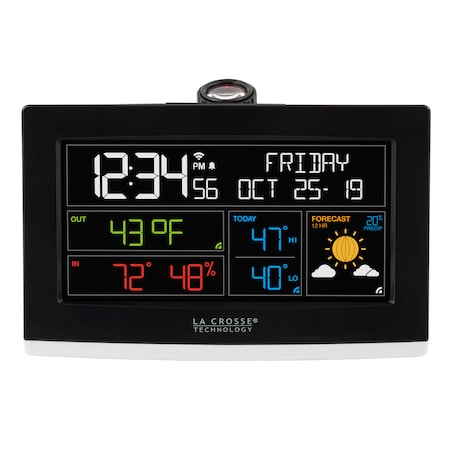 Wi-Fi Projection Alarm Clock,AccuWeather -  LA CROSSE TECHNOLOGY, C82929