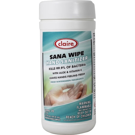 Claire Sana-Wipe Hand Sanitizer, 77mm Tu, PK420 973
