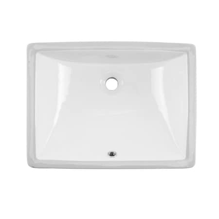 Cahaba Sink, Undrmt, 20", Glazed Porcelain Troug CA425T1813-W